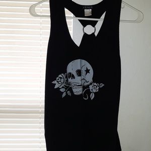 Black tank top